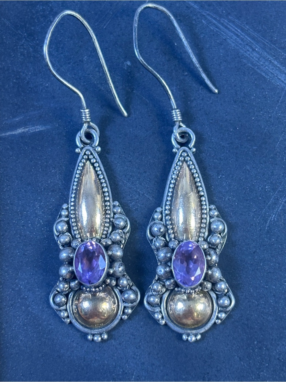 Sterling and Gold Earrings
